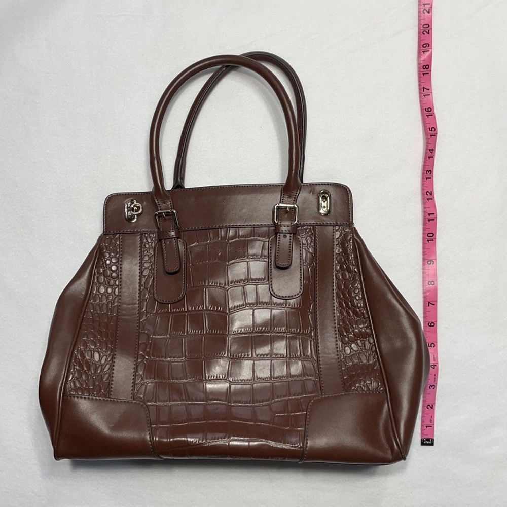 Segolene En Cuir Crocodile Embossed Purse